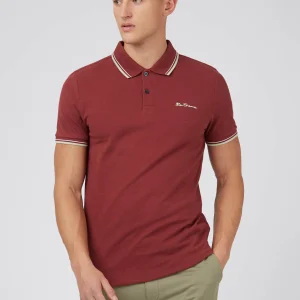 Signature polo - maroon