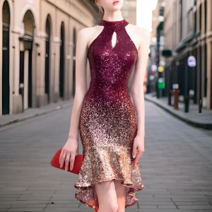 Pailletten Mini-Jurk met Comfortvoering – Saphira