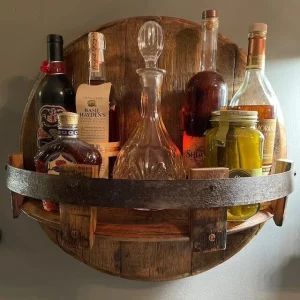 WoodLuxe – Robuust Houten Drankendisplay voor Stijlvolle Presentatie