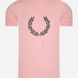Print registration t-shirt - chalky pink