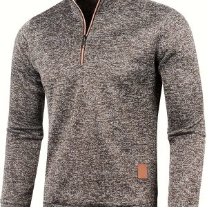 Heren Pullover met Halsrits voor Herfst & Winter – Matteo