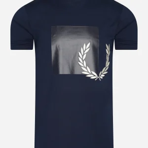 Tonal graphic t-shirt - carbon blue