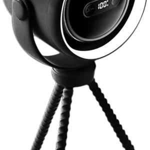 Oplaadbare kinderwagenventilator met klembevestiging en nachtlampje – 100 snelheden