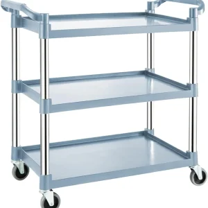 3-laags Rollende Serveywagen met Slotwielen – ServePro
