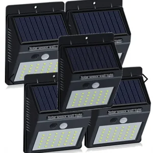 Set van 5 Solar LED Buitenlampen – LumaPath