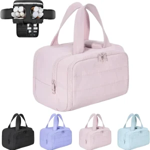 Reis Make-up Tas – Grote Waterdichte Toilettas en Make-uporganizer (4-in-1) – Selvane