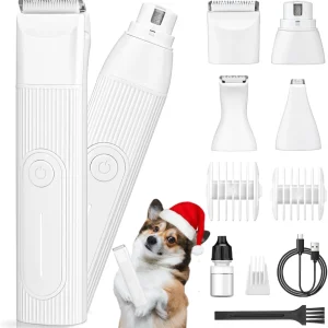 4-in-1 Draadloze Huisdierverzorgingsset met Nagelvijl – Velporo