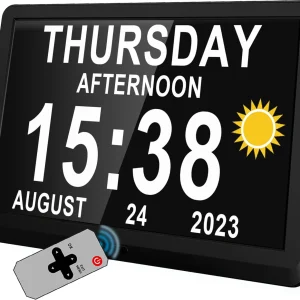 Digitale Dagklok 29,2 cm met 19 Herinneringen – Claryon