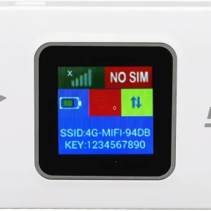 4G LTE USB WiFi-hotspot Modem met 300 Mbps Snelheid en 3000 mAh Batterij – Netvora