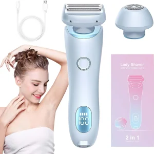 Dames Elektrische Scheermachine met 3 Hoge Snelheid Messen en 3D Drijvende Folie – Nivora