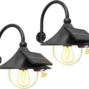Zonnebeweging Schuurwandlampen met 3 Modi & Gooseneck Ontwerp (2 Pack) – Halden