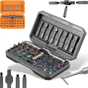 42-in-1 Magnetische Schroevendraaierset – Precisie Reparatieset met Bits en Handvat – Fixaro