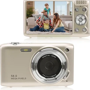 4K Compact Digitale Camera met 58MP Foto's en 16X Zoom – Lumora