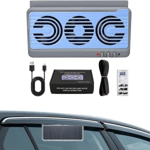 Zonne-autoruitventilator – Ventilatiesysteem met Dubbele Luchtstroom en Koelfunctie – Aurovent