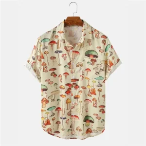 Zomers Heren Shirt met Cartoonprint – Oscar