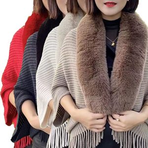 Damesvest Louise – Met Luxueuze Faux Fur Kraag | One Size