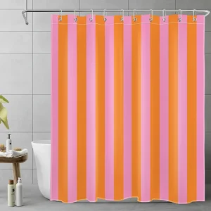 Boho Gestreepte Stoffen Douchescreen - Stripelight