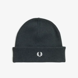 Classic beanie - night green ecru