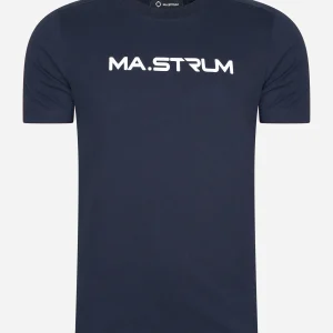 MA.Strum chest print tee - ink navy