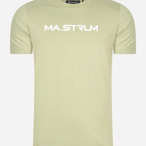 MA.Strum chest print tee - tea