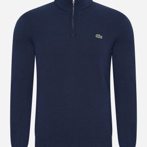 A Zip sweater - navy blue