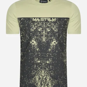 Half body print tee - tea