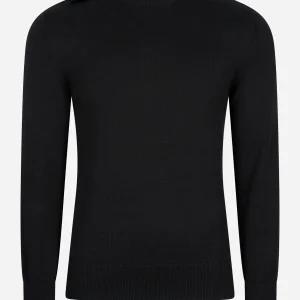 Crew neck knit - jet black