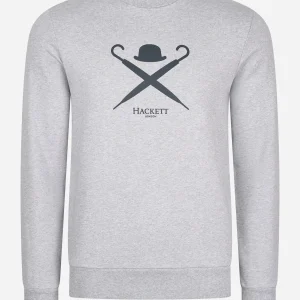 Logo sweatshirt - light grey marl