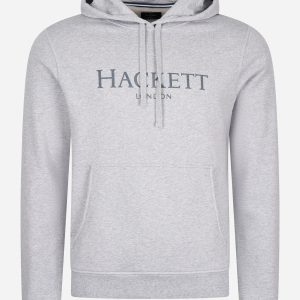 Logo hoodie - light grey marl