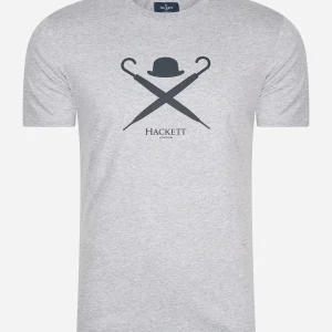 Large logo t-shirt - light grey marl