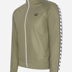 Taped track jacket - sage