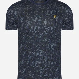 Earth print t-shirt - dark navy