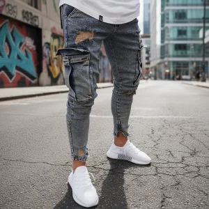 Cargobroek van Denim - Nico