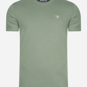 Tartan sports tee - agave green