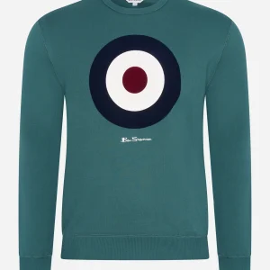 Signature target sweat - ocean green