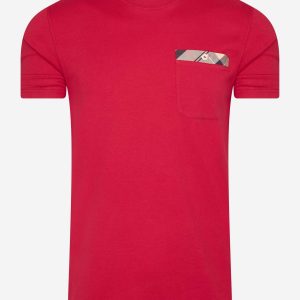 Durness pocket tee - chilli red