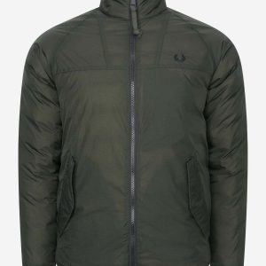 Insulated zip-through jacket - hunting green
