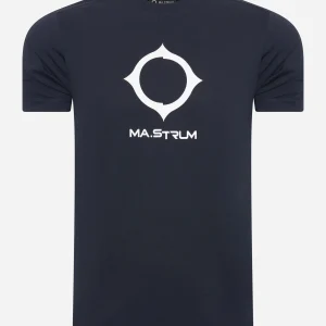 SS distort logo tee - ink navy