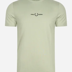 Embroidered t-shirt - seagrass