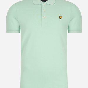 Plain polo shirt - turquoise shadow