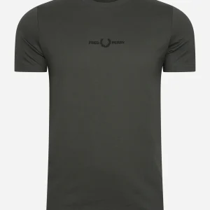 Embroidered t-shirt - field green