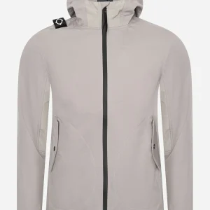 Softshell full zip hooded jacket - quicksilver