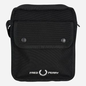 Branded side bag - black