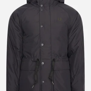 Padded zip-through jacket - black