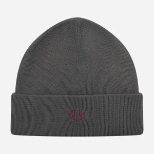 Merino wool beanie - gun metal