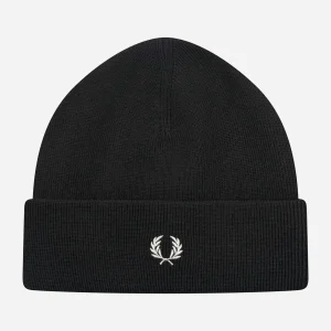 Merino wool beanie - black
