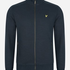 Slub track top - dark navy