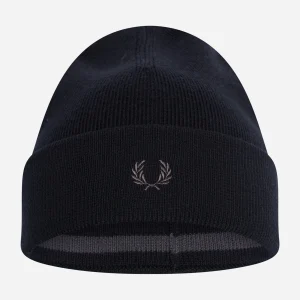 Merino wool beanie - black gunmetal