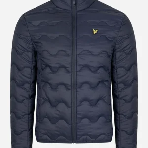 Crest quilted jacket - dark navy