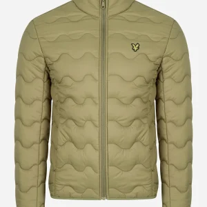 Crest quilted jacket - seaweed
